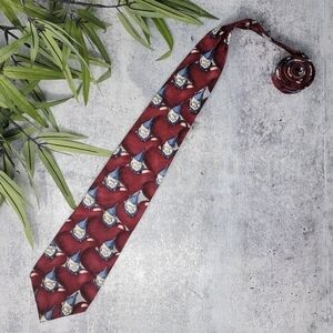 American Film Classics | Burgundy Wizard of Oz Tin Man Neck Tie